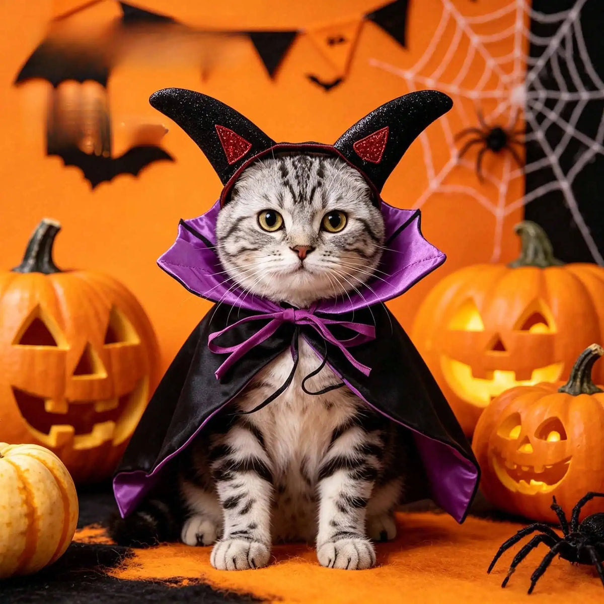 Halloween Funny Bat Pet Cloak Costume for Dogs and Cats