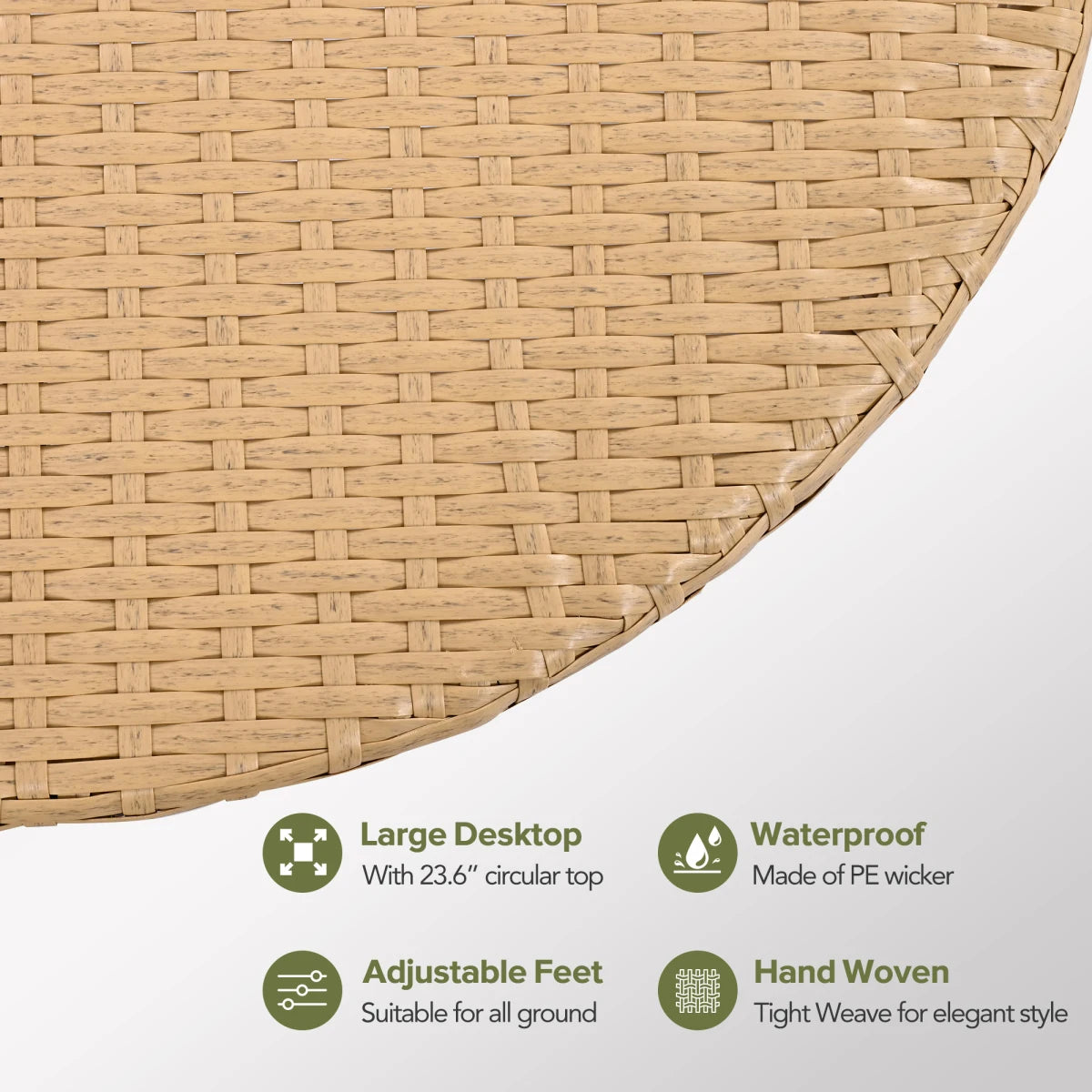 Outdoor Rattan Patio Sectional Sofa Set With Cushions And Pillows