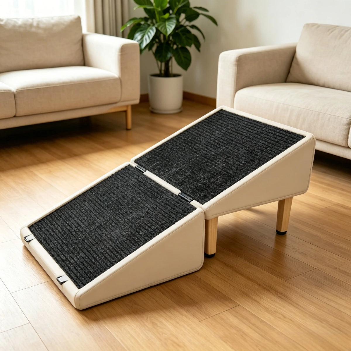 Foldable Non Slip Pet Stairs for Bed and Couch Access