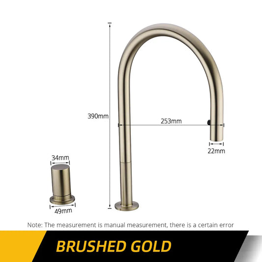 Bagnolux Single Handle Pull Out Kitchen Faucet With Sprayer