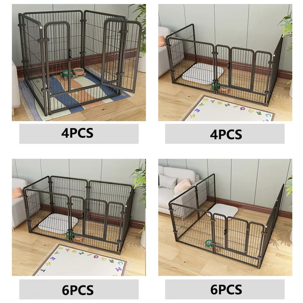 Foldable Stainless Steel Dog Playpen And Pet Exercise Fence