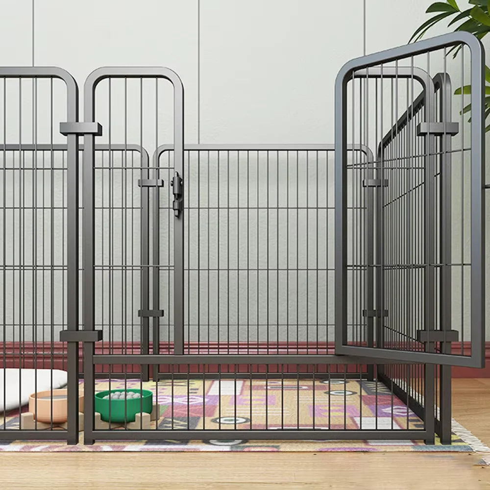Foldable Stainless Steel Dog Playpen And Pet Exercise Fence