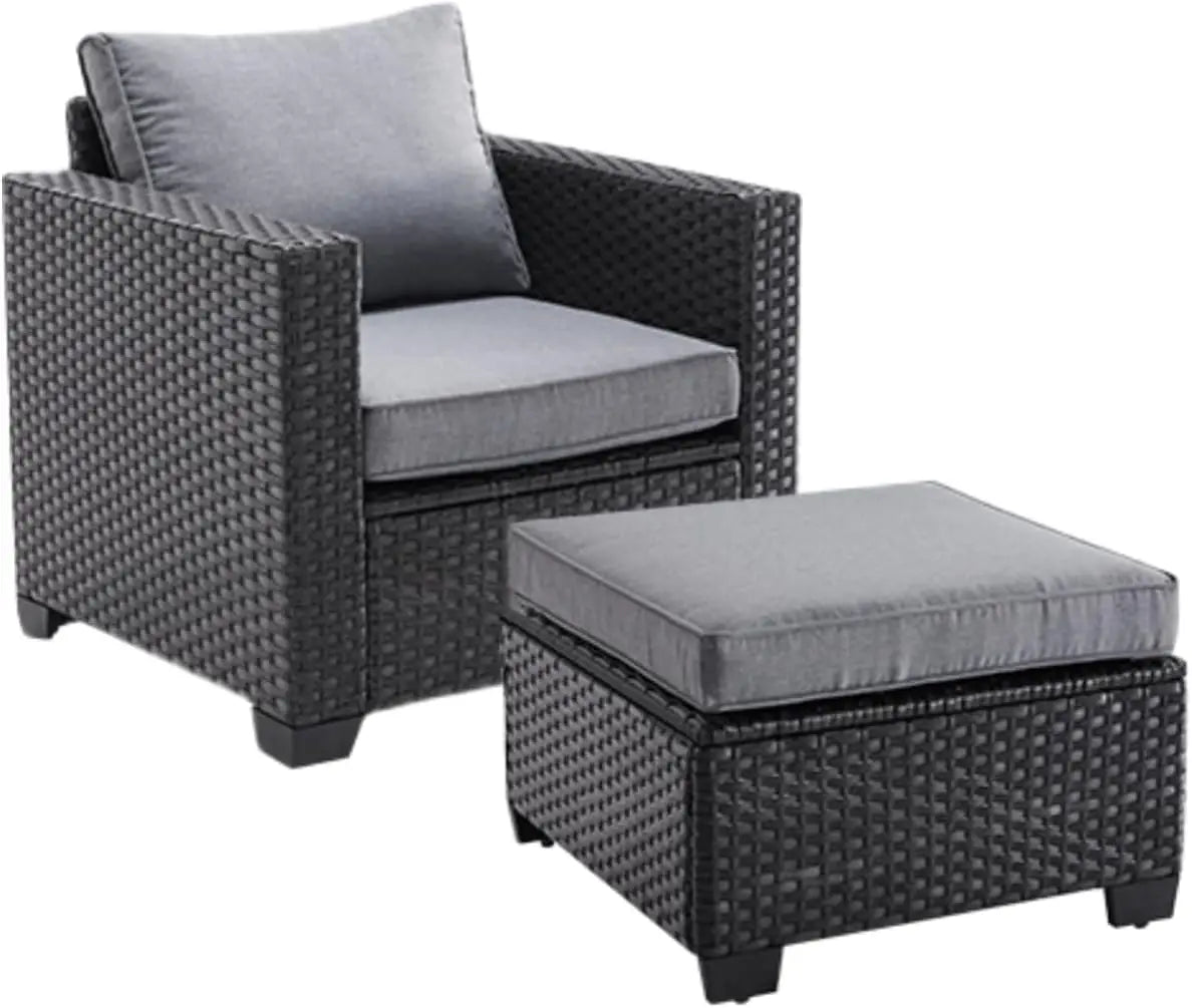 Premium Rattan Patio Sectional Sofa With Stain Resistant Upholstery