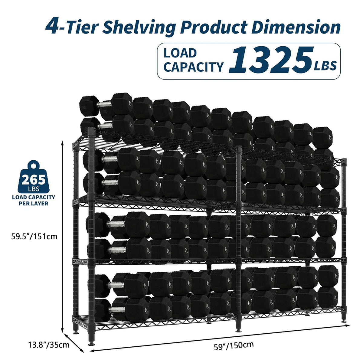 Twister Ck Adjustable Metal Shelving Rack For Storage