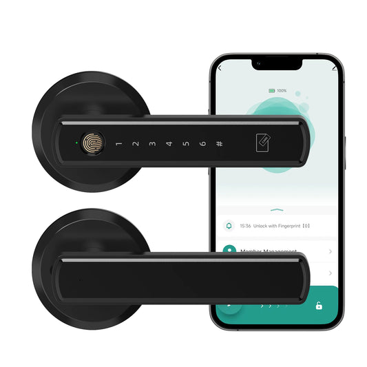 Viladepot Smart Lock Fingerprint Bluetooth App Control Touchscreen Keypad