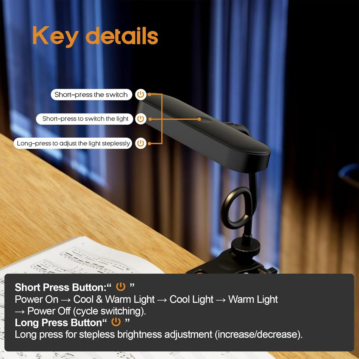 Rechargeable LED Video Conference Light For Streaming And Calls