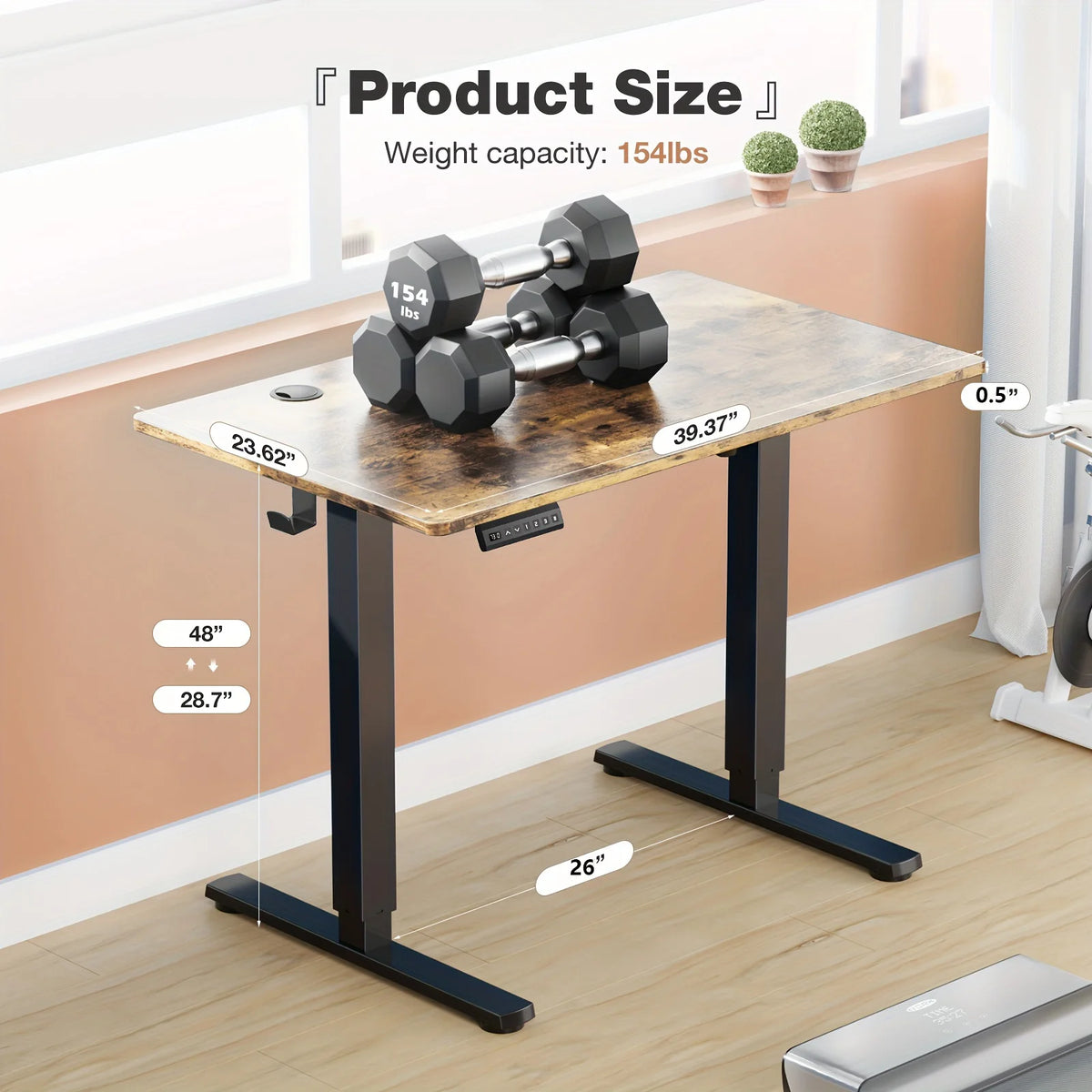 JHK Electric Height Adjustable Standing Desk Ergonomic Office