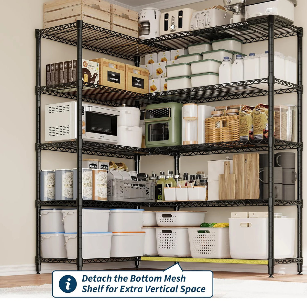 Twister Ck Adjustable Metal Shelving Rack For Storage