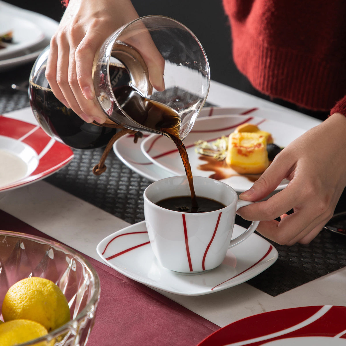 Malacasa Felisa Porcelain Dinnerware Set For Home Dining